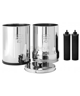 ROYAL BERKEY : Filtro d'acqua con  i suoi due filtri Black Berkey inclusi (Rif. :  RB4X2-BB).