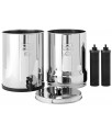 IMPERIAL BERKEY : Filtro d'acqua con i suoi due filtri Black Berkey inclusi (Rif. :  IMP8X2-BB).