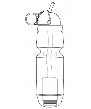 Borraccia SPORT BERKEY : 0,6 litro - Vista in sezione (Réf. : SPRT).